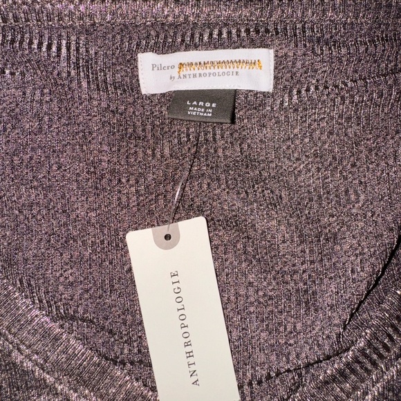 NWT Anthropologie Pilcro Shimmer Laurie Top size large - Picture 2 of 5